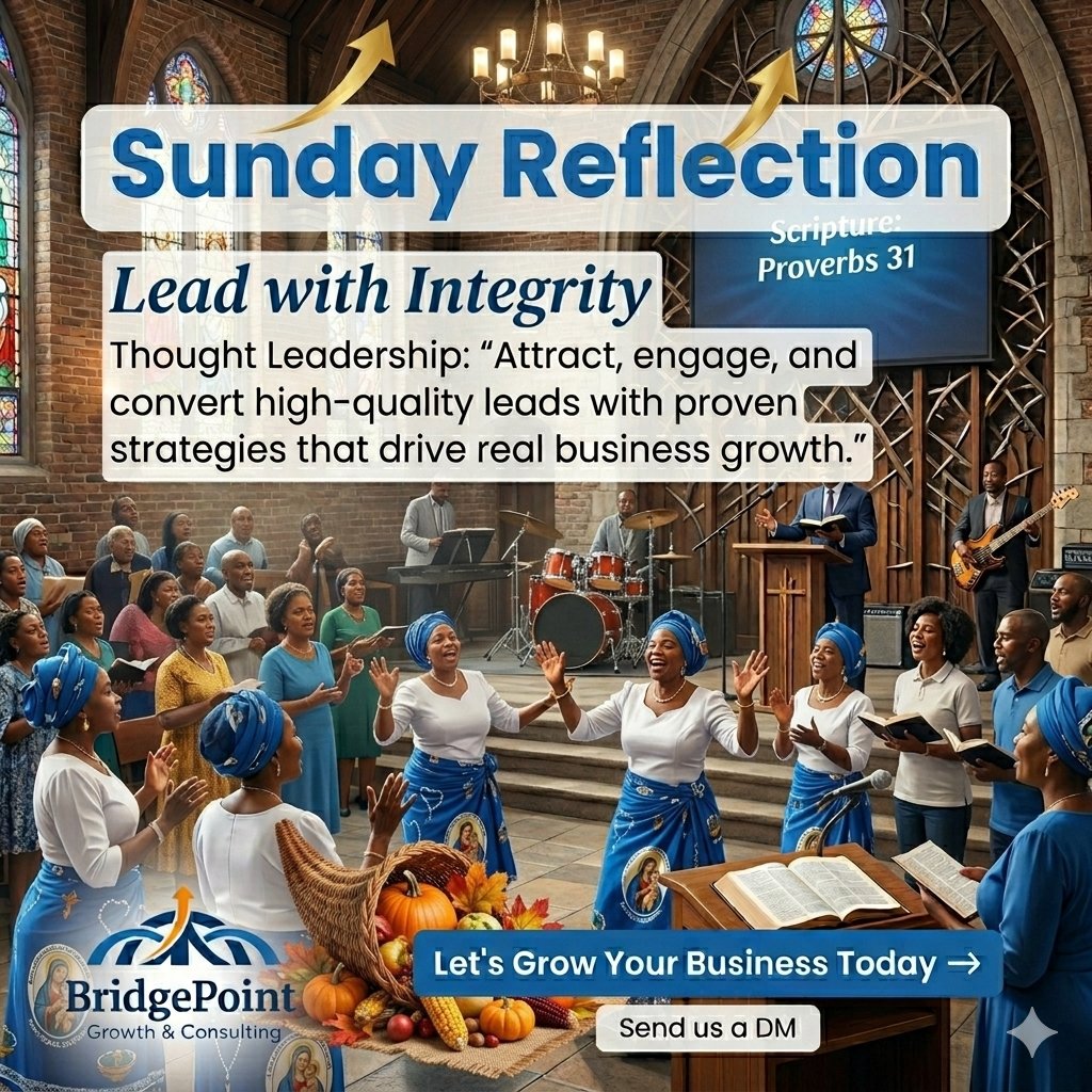 BridgePointGC's tweet image. Sunday Reflection:Growth is Built on Consistency and Strategy
True business growth comes from doing the right things consistently and with clear direction.When strategy meets execution, attracting and engaging.
#SundayReflection #BusinessGrowth #MarketingStrategy #GrowthMindset