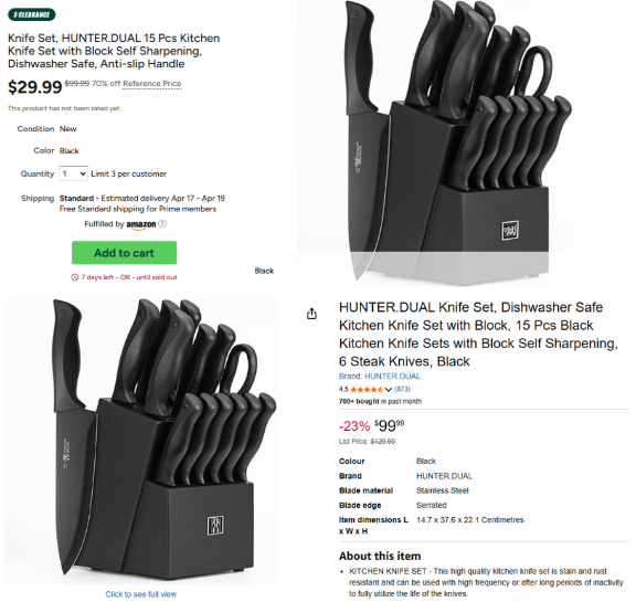 GlitchedDeals's tweet image. 15-PC KITCHEN BLOCK KNIFE SET FOR $29

This knife block set with self-sharpening is now 70% off at Woot

Same Hunter Dual set is still selling on Amazon for $100

Ships free for Amazon Prime members

mavely.app.link/tMj7ehlKg2b #ad
