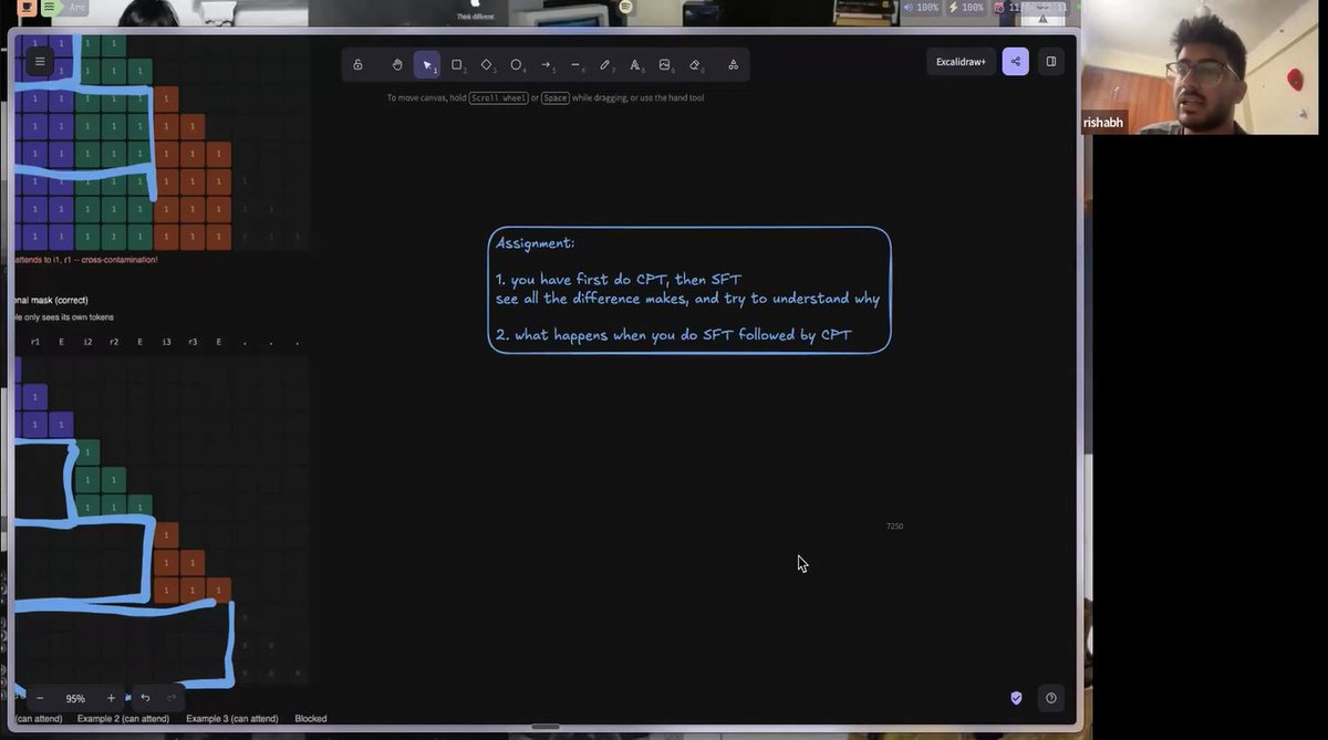 aRAndoMtechbro's tweet image. Just watched the Week 13 class of AI/ML #100Devs bootcamp 1.0  by @rishabh10x .

The lecture was about fine tuning , it is second lecture on fine tuning: 

Key Learnings : 
=&amp;gt; Supervised fine tuning (SFT)
=&amp;gt; Different data formats that we use for training , formats like Alpaca ,