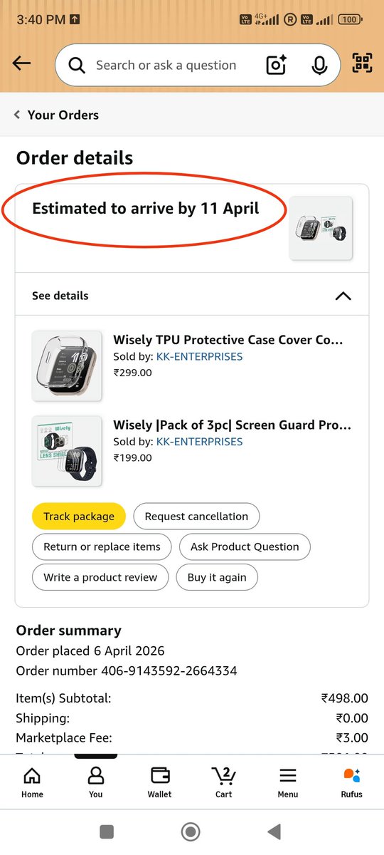 Siwanlive79's tweet photo. @amazonIN ने वादा किया था कि डिलीवरी 9 अप्रैल तक हो जाएगी इसे बढ़ाकर 11 अप्रैल कर दिया गया है कल मेरे गाँव से एक व्यक्ति यह सामान लेकर सऊदी अरब जाने वाले थे, ग्राहक के समय की कोई कीमत नहीं है क्या ? इसके पहले भी मैनें टवीट किया था भोसड़ी वालों ने डिलीट करवा दी @AmazonHelp
@amazon https://t.co/h2A6yCCckH
