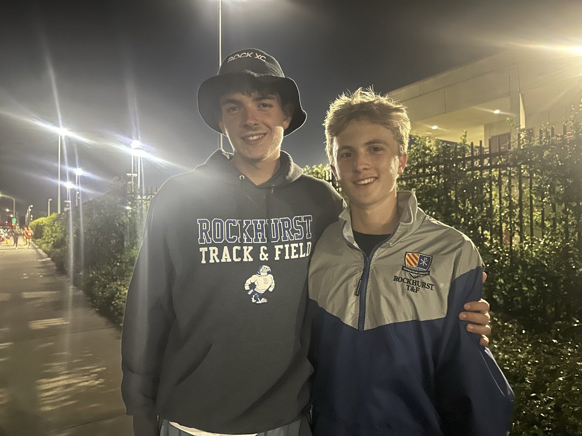 HawkletsXC's tweet photo. Fun evening in Arcadia, California where Jake Bond improved his season best 800 to 1:55.2 and Jack McGovern broke his school record in the 3200 with a 8:49.1 which is the 3rd fastest in Missouri history. Jack Meyer placed 3rd in long jump. https://t.co/kjux1GJDrC