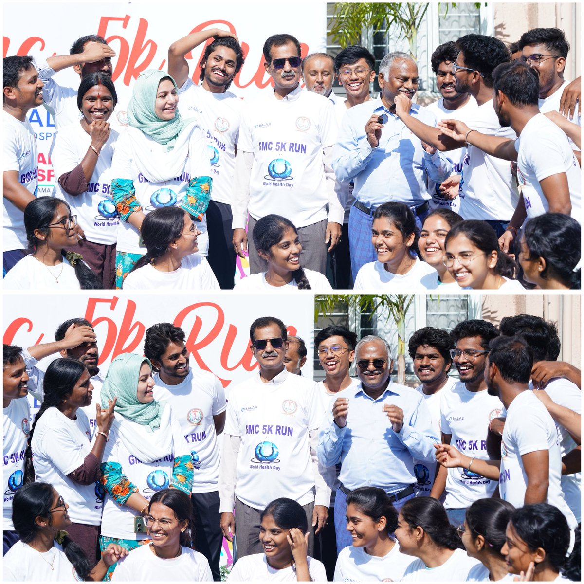 MamidalaPavan4's tweet photo. 🏃‍♂️ WORLD HEALTH DAY – 5K RUN 🌍
April 7, 2026
🔸Organized by Government Medical College, Sangareddy
🔸With our Chief Guest @Collector_SRD
Pravinya  Madam, whose presence made the event even more special 🙏and  MLC @AnjiReddy_BJP sir 
medak,nizamabad,adilabad, karimnagar https://t.co/hAOJKGgCpd
