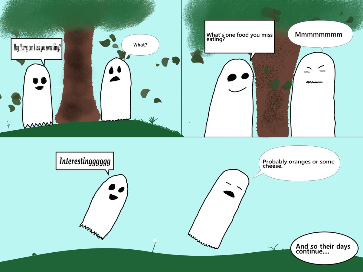 The journey continues of our two ghost boys. I'm still figuring out how to draw but I'm having a good time doing it #art  #vtuber #comic #artistintraining