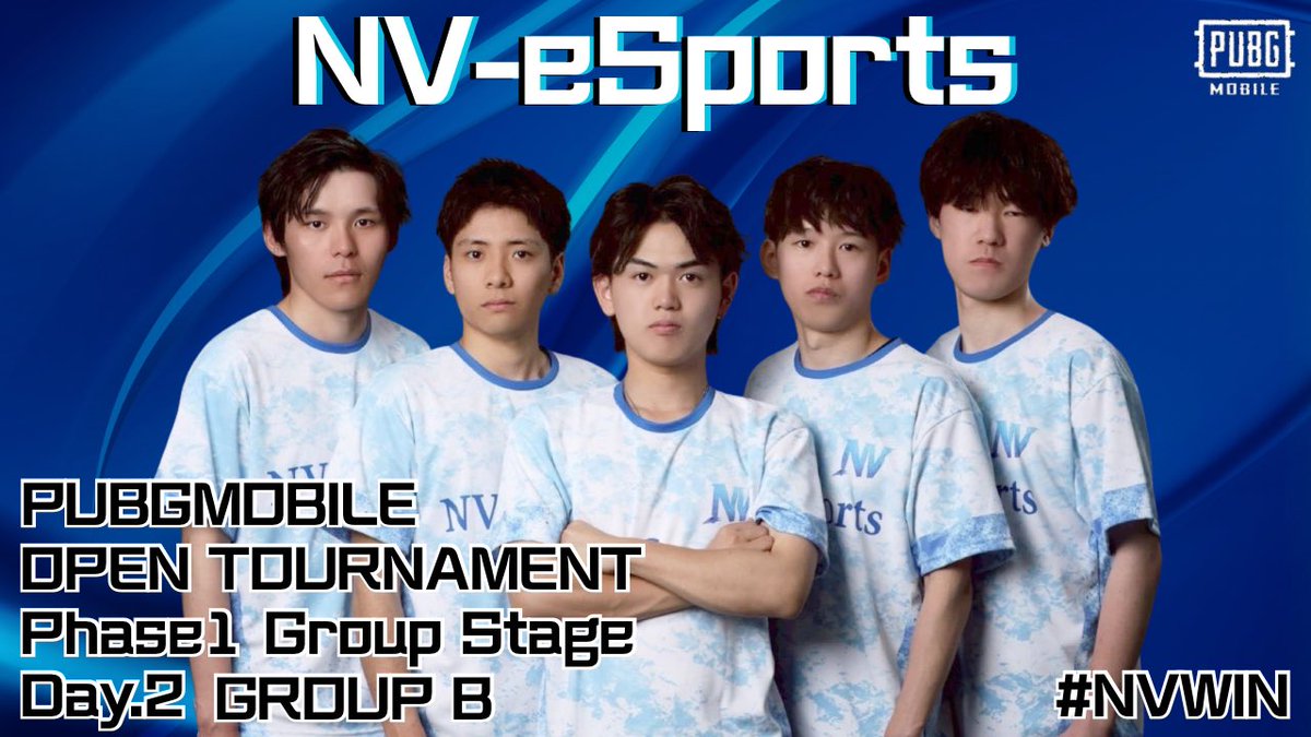 NV-eSports
Day.2 Bグループ 
本日も応援お願いします🥰

実況はさとる先生です✨️
youtube.com/live/7cF4yd8UJ…

#NVWIN
#PMOT2026 #PUBGモバイル
#PMSB #PMOT #PMJL