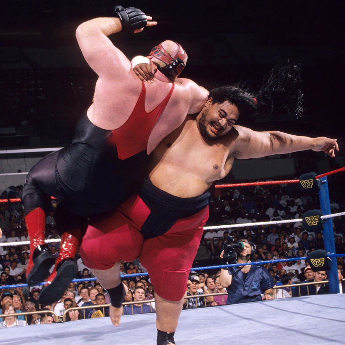 WWFWrestling1's tweet image. 📸 WWF In-Ring Action! #WWF #WWE #Vader #Yokozuna