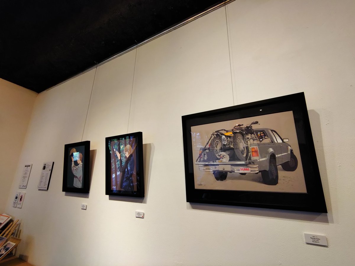 calpisrider's tweet image. #HaveABikeDay 
#UNITEDcafe
遅めの昼食とアートを