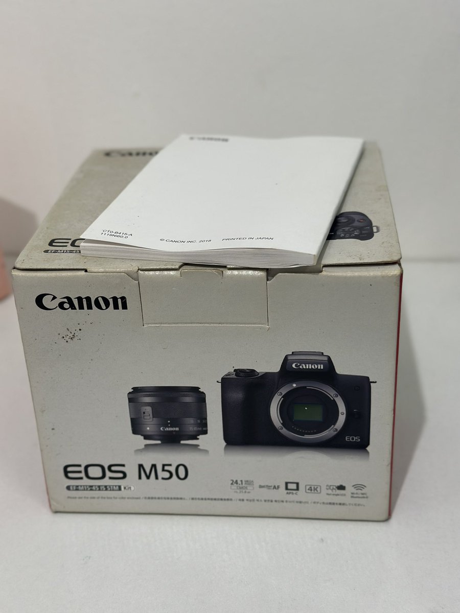 athiseptiani's tweet photo. WTS Canon M50 Lensa Kit Utama (EF-M 15-45mm IS STM) lengkap dengan charger baterai + dus. Body masih mulus, jarang dipake. Bisa cod depok &amp; sekitaran kuningan https://t.co/8hqi79iX40