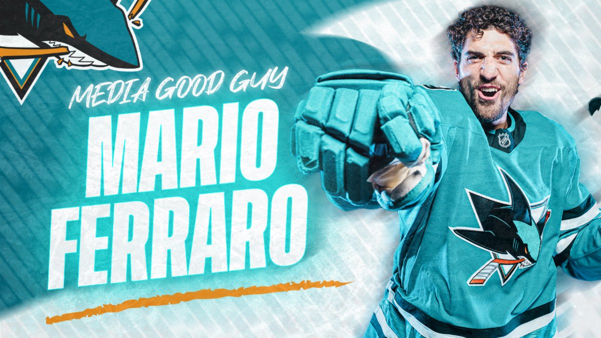 Mario Ferraro is the <a href="/SanJoseSharks/">San Jose Sharks</a> media good guy of the year