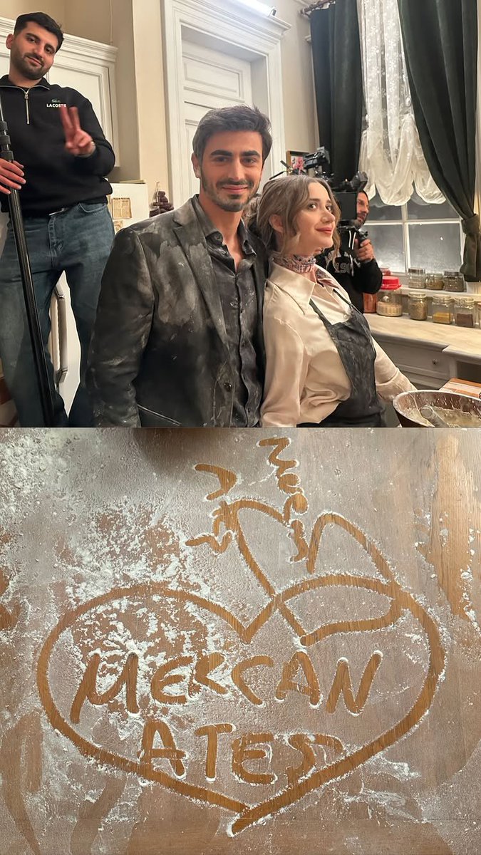 EminGGlobal's tweet image. 🆕📸 Emin via IG Story (Subscribe)

Behind the scenes from that moment 👀✨  

From filming… to that heart with “Mercan &amp;amp; Ateş” 🥺❤️  

“Mercan’s return from Milan” — backstage 🎬

We’re not over them.

#EminGünenç #Arafta #MerTeş