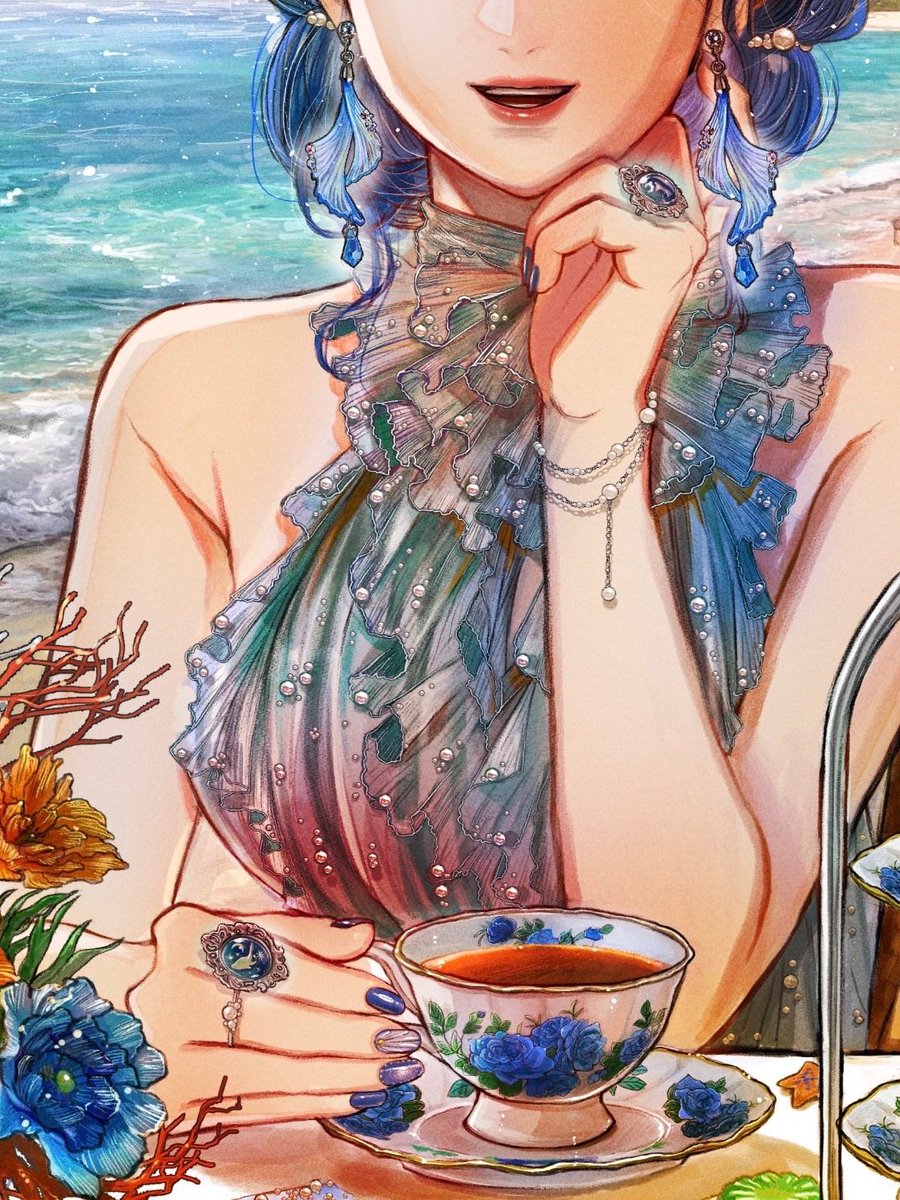 マーメイドブルー展🧜by Blooming Colors tweet media