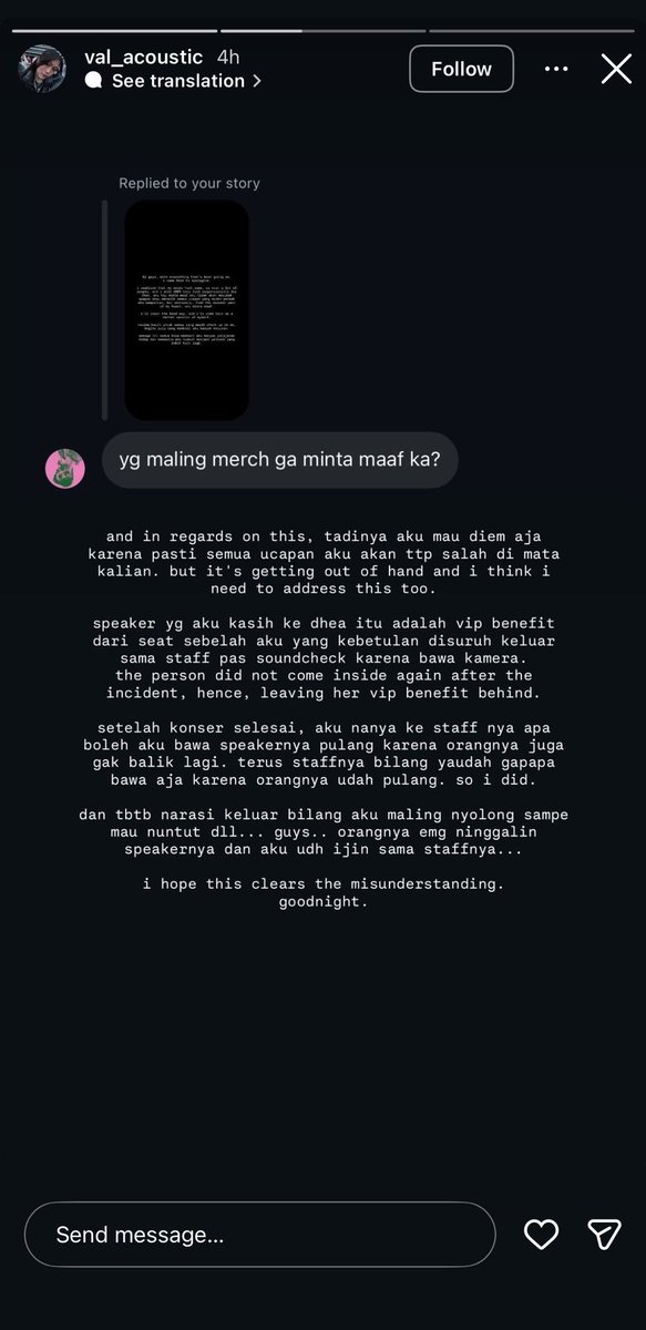 “Orangnya emang ninggalin” lu sadar itu punya orang lain

“Aku udah ijin sama staff” lu ijin bukan sama yg punya

Lu bawa ke indo dan lu kasih temen lu itu dengan sadar kalau itu bukan punya lu

Temen lu dengan bangganya bilang “rejeki nomplok ga bisa nonton konser karena puasa”