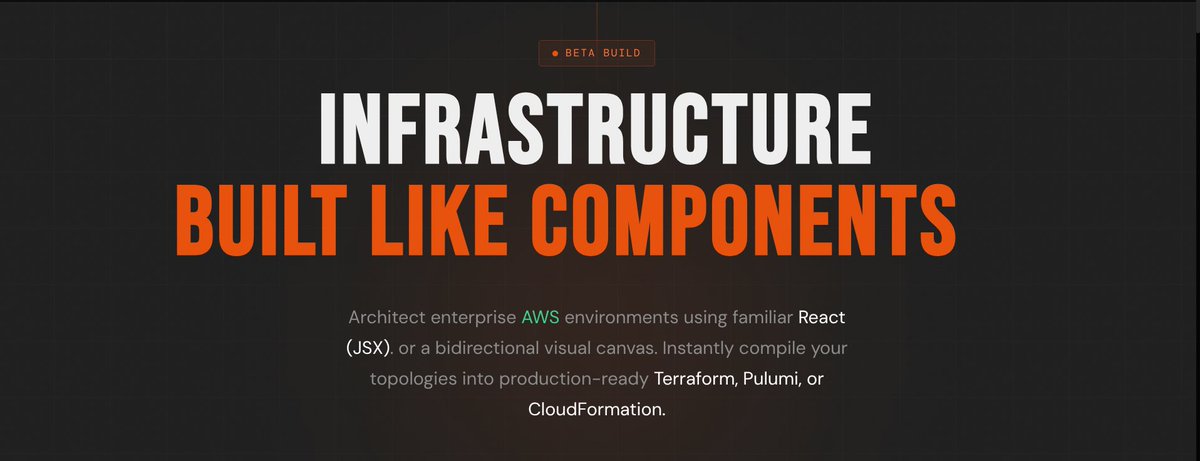 kritagyajha1's tweet image. Visual canvas or code editor? Why choose? 

Just shipped CloudAST — an AWS component compiler.

🔹JSX or Visual Canvas 
🔹Bidirectional AST sync 
🔹Instant Terraform/Pulumi/CFN
Infra design finally feels like building a UI.

Try it: cloud-ast-mwfi.vercel.app

#AWS #IaC #ReactJS