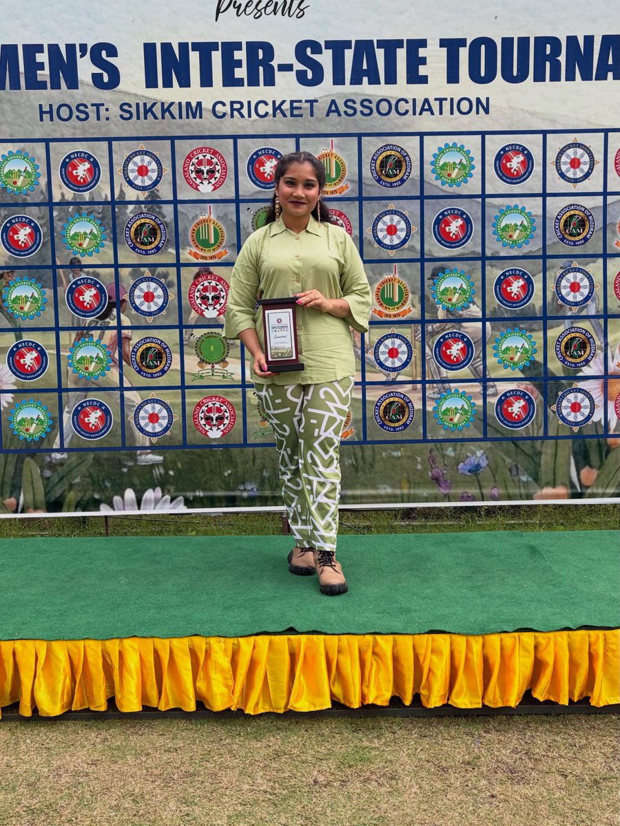 DaminiBasu's tweet photo. That concludes the Northeast Cricket Development Council Women’s U23 Interstate T20 Tournament 2026. Grateful for this opportunity to be a broadcaster in this tournament. 

Humbled by this souvenir that I’ll preserve a lifetime.

My Narayan is kind🙏🏻 https://t.co/h210Zza0Qi