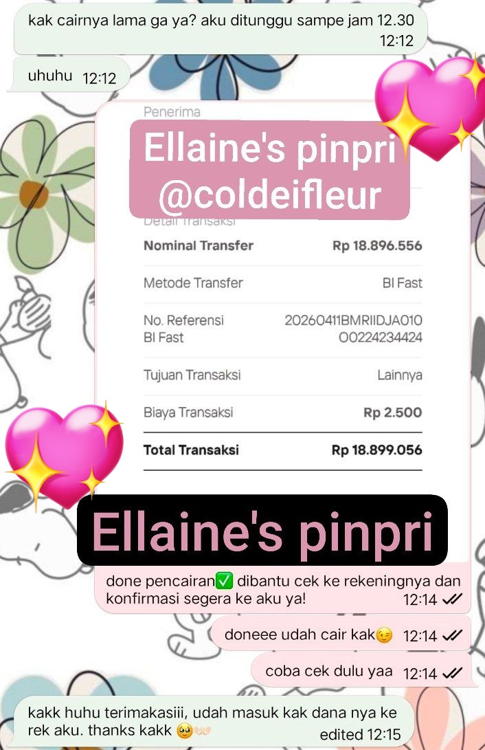 pencairan big nom hari ini🤩 yang hari ini lagi pusing nyari pinjaman nominal besar buat kebutuhan mendadak/urgent bisa ajuin ke aku aja yuk! bisa langsung cair hari ini selagi mematuhi snk yang berlaku yaa

#pinjamanpribadi #pinpri #danapinjam #dapin #zonauang