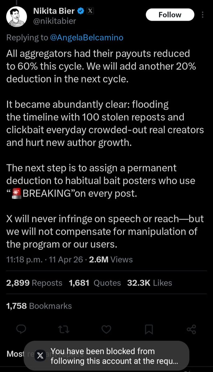 inkblotistan's tweet photo. I screenshot because he blocked me. 

First, I want to say thank you to everyone who follows and enjoys my content. We've had some great moments and shared many funny, wholesome, and inspiring things. A community formed, friends, and this I appreciate greatly!  

X has changed, and I must change with it, or face consequences. Truth is, I don't know if I can do it or what it'll look like. We can find out together, and I hope you'll stick with me. Going to try some things over the next couple weeks. 

This can be a good thing. At my core I'm an artist, and many of you know this and have collected my art in some form. So, let's focus creative mindset. I will consult with Rooftop Kitten. More to come.

If you'd like to 6 own some of my art, consider ordering a print from my site.

Ink Blot