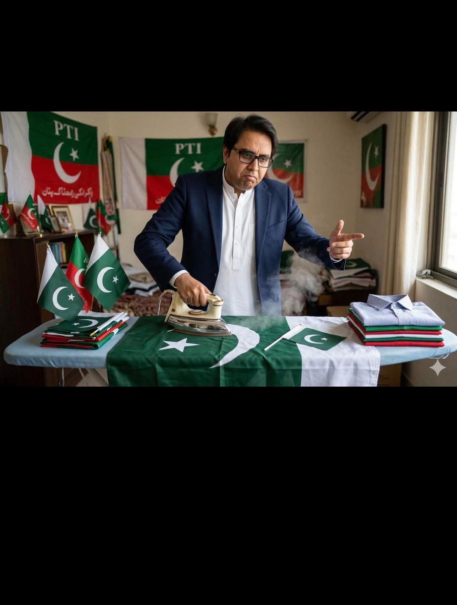 FayyazUnas's tweet photo. اگر شباز گل کی دادی زندہ ہوتی تو وہ پاکستان کے جھنڈے استری کرکے لگاتی😂🤣🤦 مگر پوتے نے یہ زمہ داری اپنے سر لے لی🥴 https://t.co/sWRARx72Co
