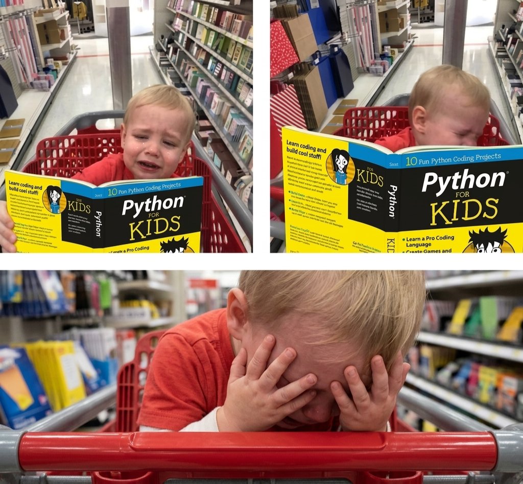 GithubProjects's tweet image. Family time: Introduced him to Python for Kids.

Family said I should get back to my Desk.