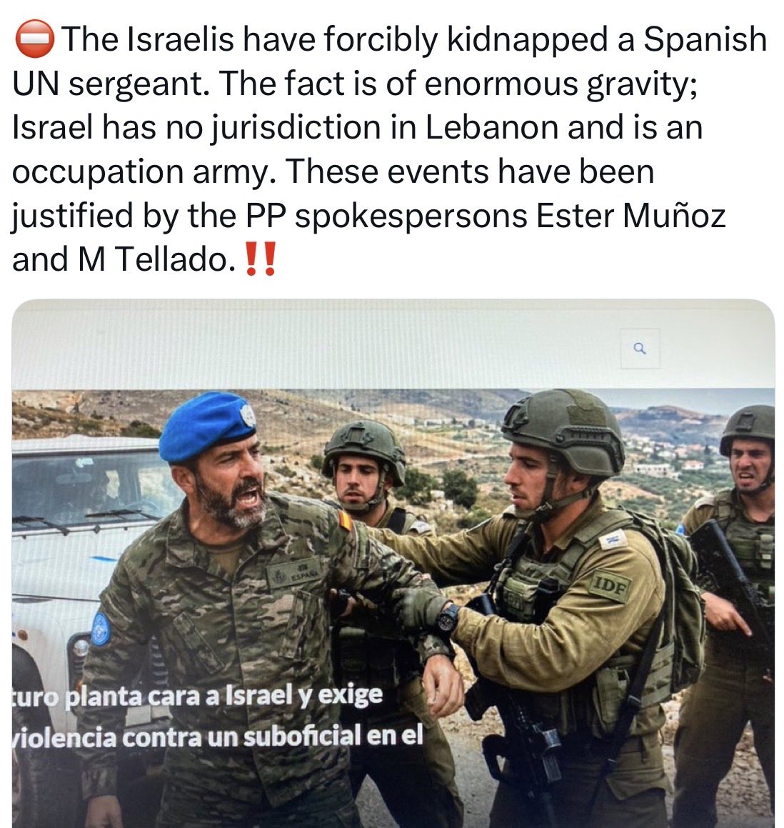 Hunter19387719's tweet photo. @k_eagar @JohnRowsthorne Isan’tReal threatened Spain as they did Australia, so expect another Mossad Bondi style act within some Spanish resort. https://t.co/sbS0EqZZTV