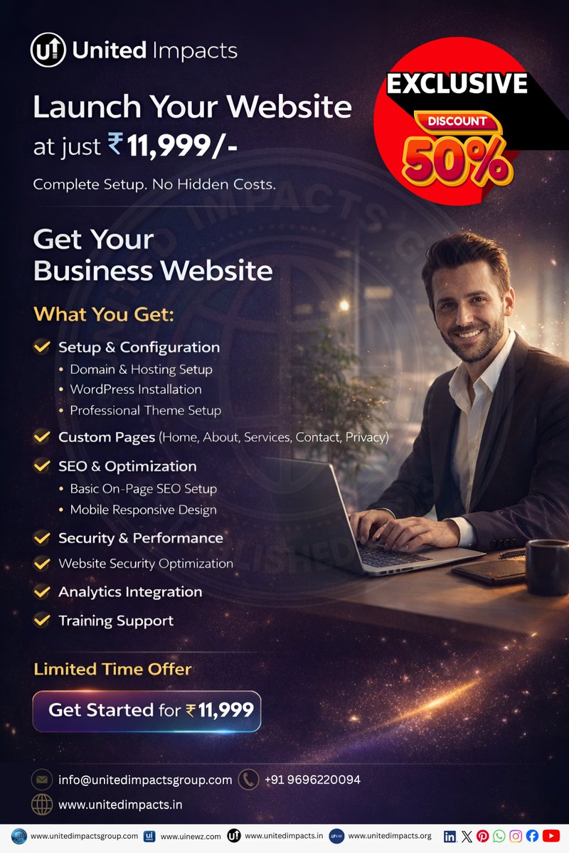 UnitedImpacts's tweet photo. People are searching for your business.

But when they don’t find a website, they leave.

You’re losing customers daily.

Fix it today.............Exclusive Offer 🥳🥳

#Digitalmarketing #websitepages https://t.co/uNr7jXqR7E