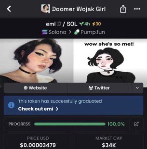 solanarockets1's tweet photo. 💎 $EMI: $34K → $295K
🚀 8.68× return
📊 Patience. Timing. Data-driven execution.

📩 DM to join my Alpha Telegram

#BBVIPAL5 #Memecoin #Solana https://t.co/mrazEGD3ho