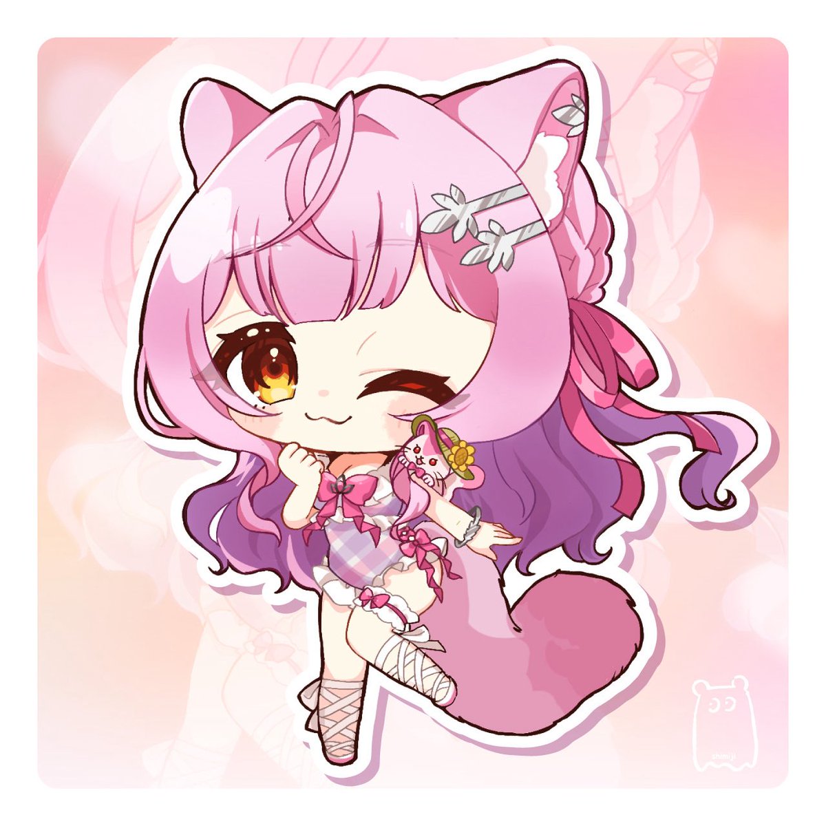 shimijimishi's tweet photo. 【無償SDイラスト企画】
活動者様1名募集！

RT＋フォローで応募OK✨
Vtuber / ライバー歓迎
サンプル掲載可能な方

簡単な表情、ポーズ指定もできます！
おまかせも◎

締切：明日15時
#無償企画 #Vtuber https://t.co/rD5LWv6IxO