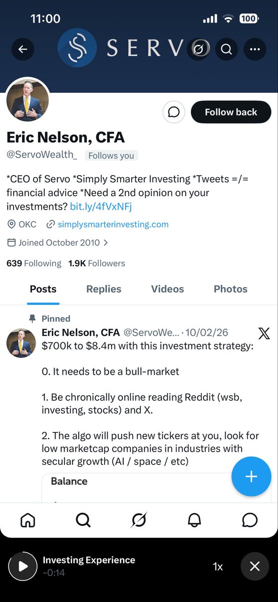 aparadkar's tweet photo. @ServoWealth Hey @ServoWealth. There’s another account impersonating you. Is it genuine? https://t.co/oyNboNQqQ0