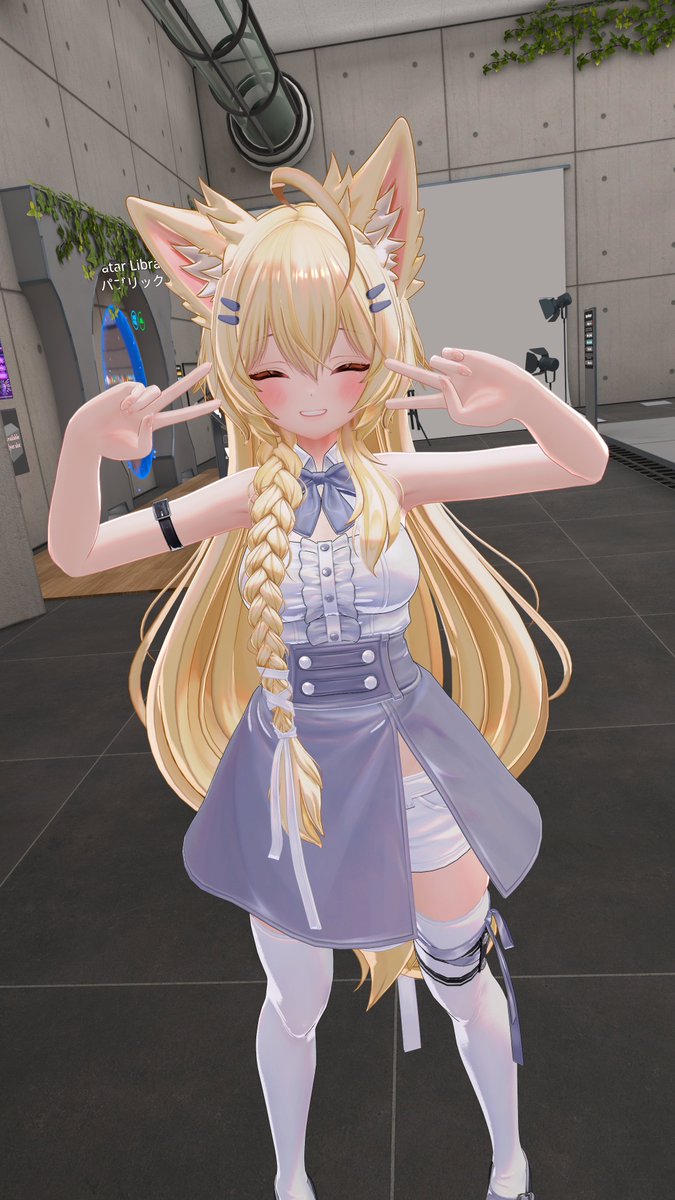 gaia_saber's tweet image. #VRChat  #Mayo_3D
おはよう世界、今日は天気がいいね。
週末は色んなフレンドさんたちの所に遊びに行って、いっぱいお話しできて楽しかった！
そして新しくまよちゃんをお迎えしました！
ちょっとギャル味のある感じがとってもかわいいね♪