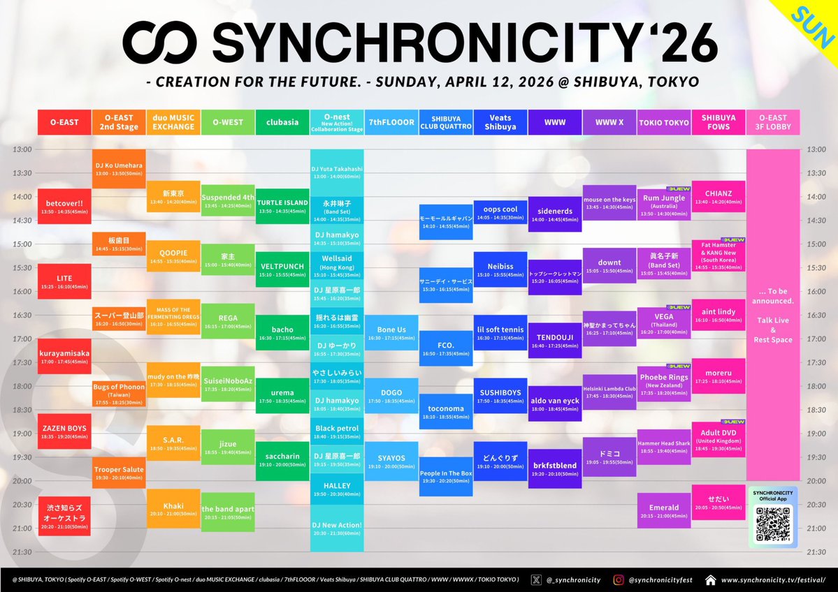 sclimbingclub's tweet image. ／

スーパー登山部到着🏔️
このあと16:30〜
O-EAST 2nd Stage出演！

＼

@_synchronicity2 
#SYNCHRONICITY