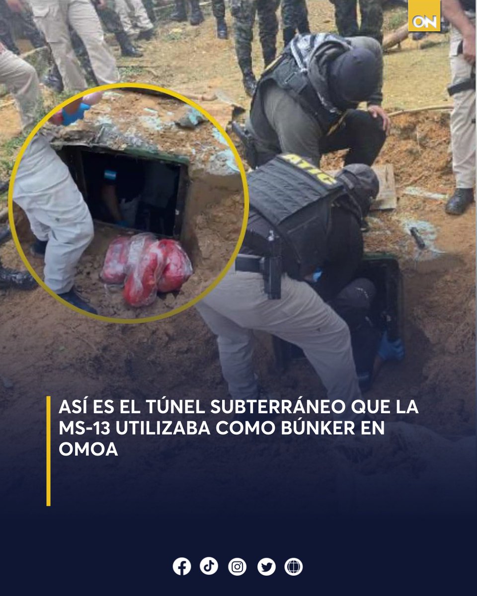 11_Noticias's tweet image. 🔴 | 🚨 Así es el túnel subterráneo que la MS-13 utilizaba como búnker en Omoa. 😳 El Ministerio Público y la ATIC localizaron una estructura bajo tierra en una zona montañosa de Cortés. 🤯

Así es 👉🏻 oncenoticias.hn/nacionales/asi… 

#Túnel #MS-13 #Omoa