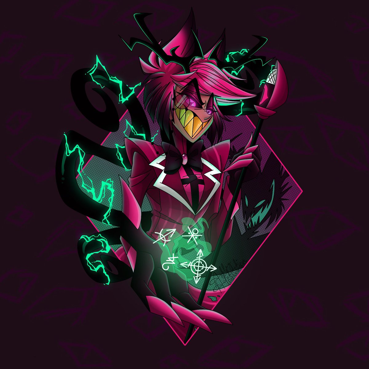 AshVeiledArt's tweet image. I went back to an older drawing and gave it a revamp. I am hoping to make this into a sticker and hopefully eventually a pin! I am so happy with how this came out!

#alastor #alastortheradiodemon #radiodemon #alastorhazbinhotel #hazbinhotel
