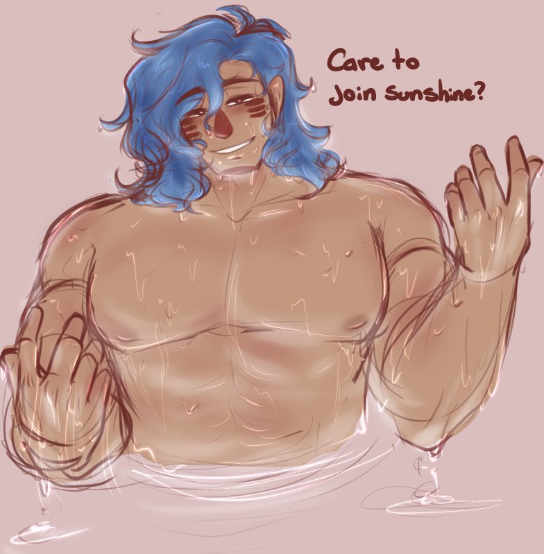 Wanna take a dip? #SunnyDayJack #doodleart