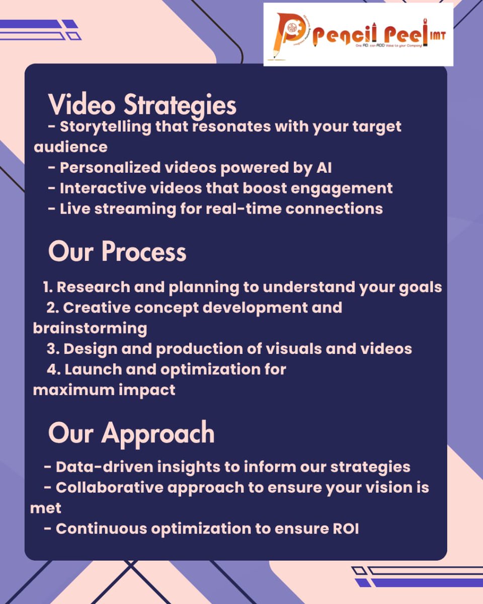 PencilPeel's tweet image. Transform Your Business with Expert Image and Video Strategies

🌐 pencilpeel.com 

#PencilPeelIMT
#CustomVisuals
#ResponsiveDesign
#BrandEssence
#VideoStrategies
#Storytelling
#PersonalizedVideos
#InteractiveVideos
#LiveStreaming
#ImageConsulting
#VideoProduction
#IMT