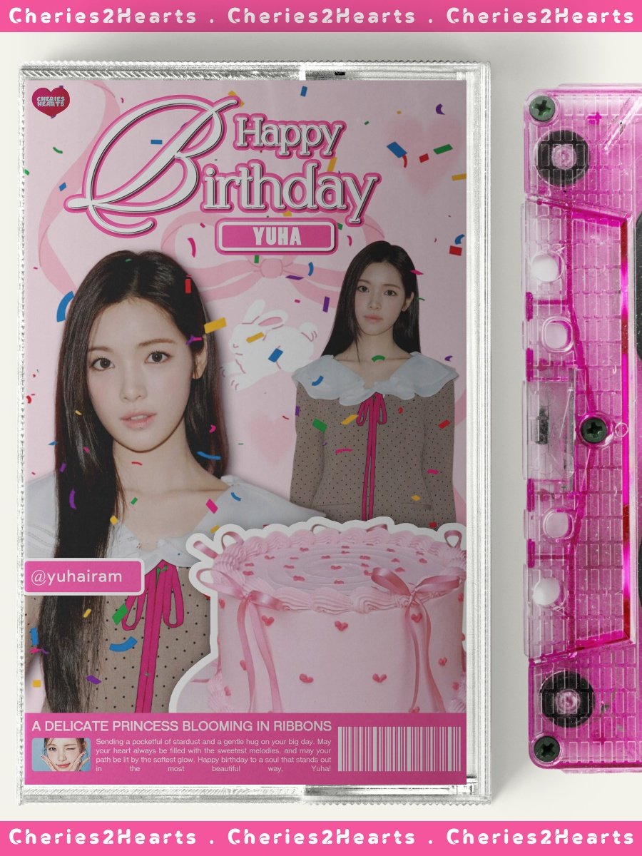 ㅤ
݁ ˖Ი𐑼⋆  To the girl who blooms in ribbons and grace, 생일 축하해 𝗬𝘂𝗵𝗮! 🎀☁️ Your heart is always filled with the softest glow and endless joy, may your path always be lit by the softest glow, filled with the sweetest melodies and boundless love. 𖹭.ᐟ
ㅤ