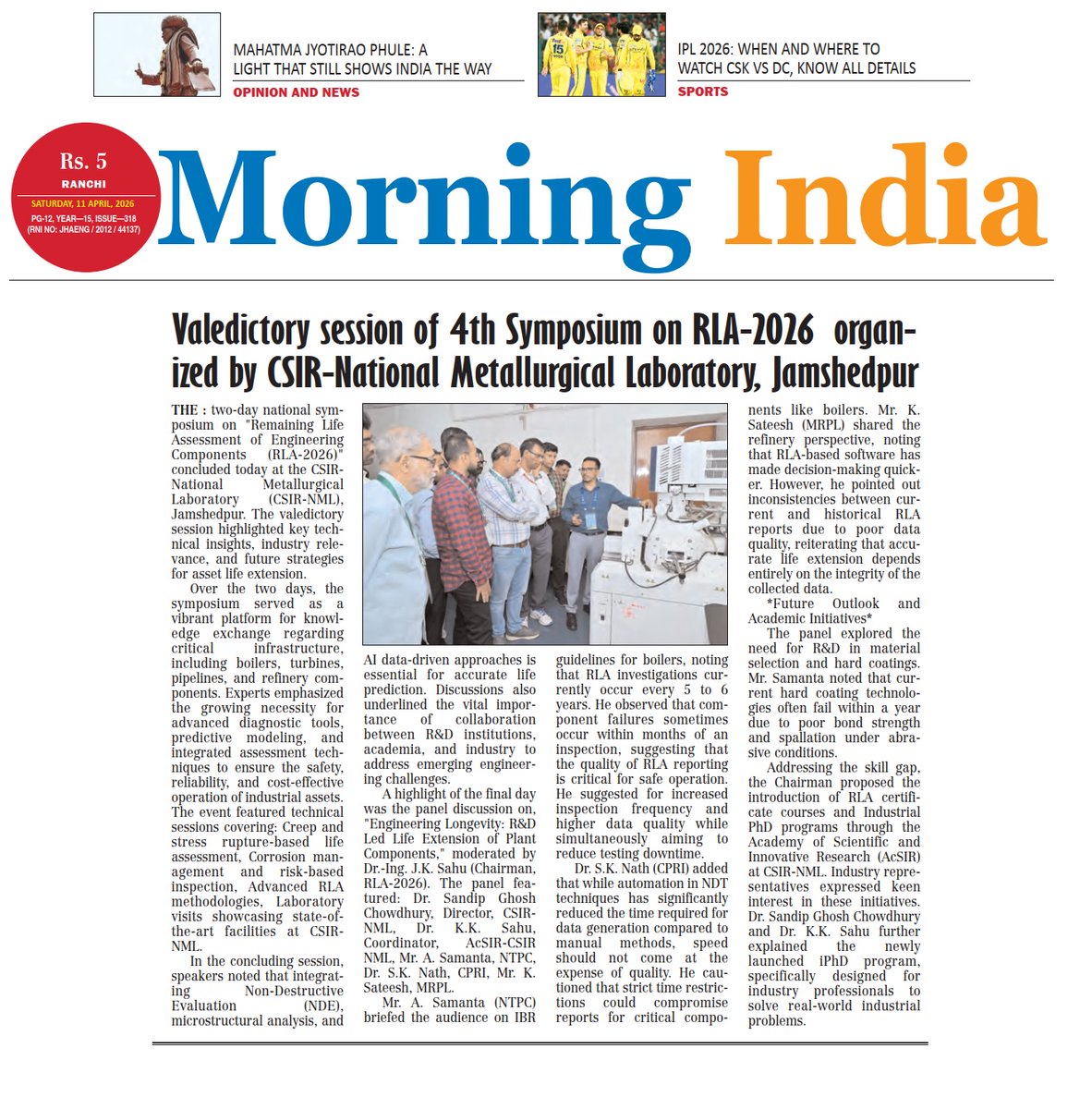 CSIR-NML tweet media