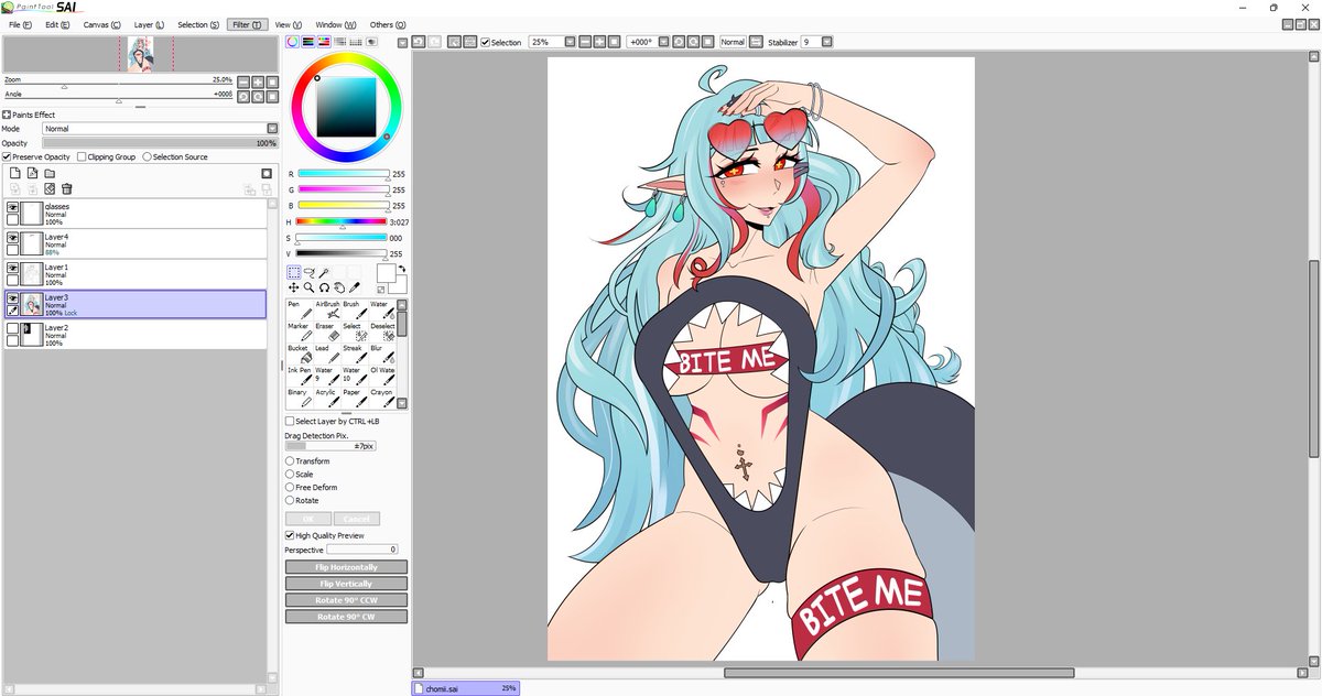 WIP 
waiting for client approval before i shade