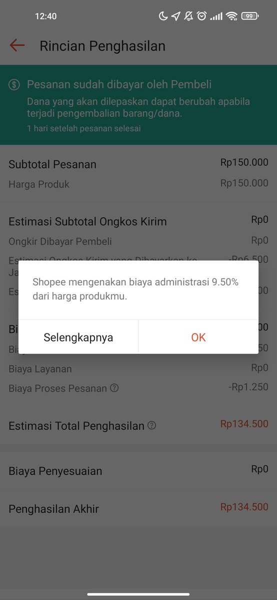 Admin shopee skrg gede banget ya? 😭 Menangis, baru balik jualan lagi tapi malah jadi kureng ginii 😃