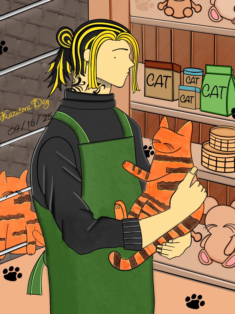 Kazutora artwork I made because Kazutora is my husband 🐯