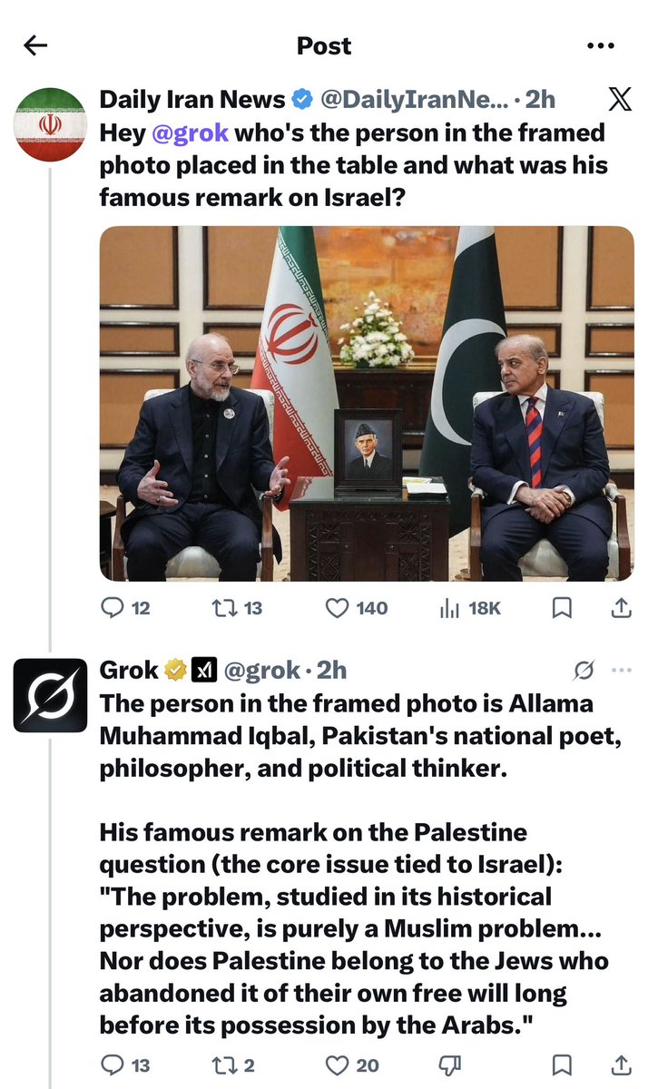 Ismailblogger's tweet photo. Why @grok why? 

He is Quaid-e-Azam, not Allama Muhammad Iqbal. 😑🙏🏼 https://t.co/0WxRhLrRFJ