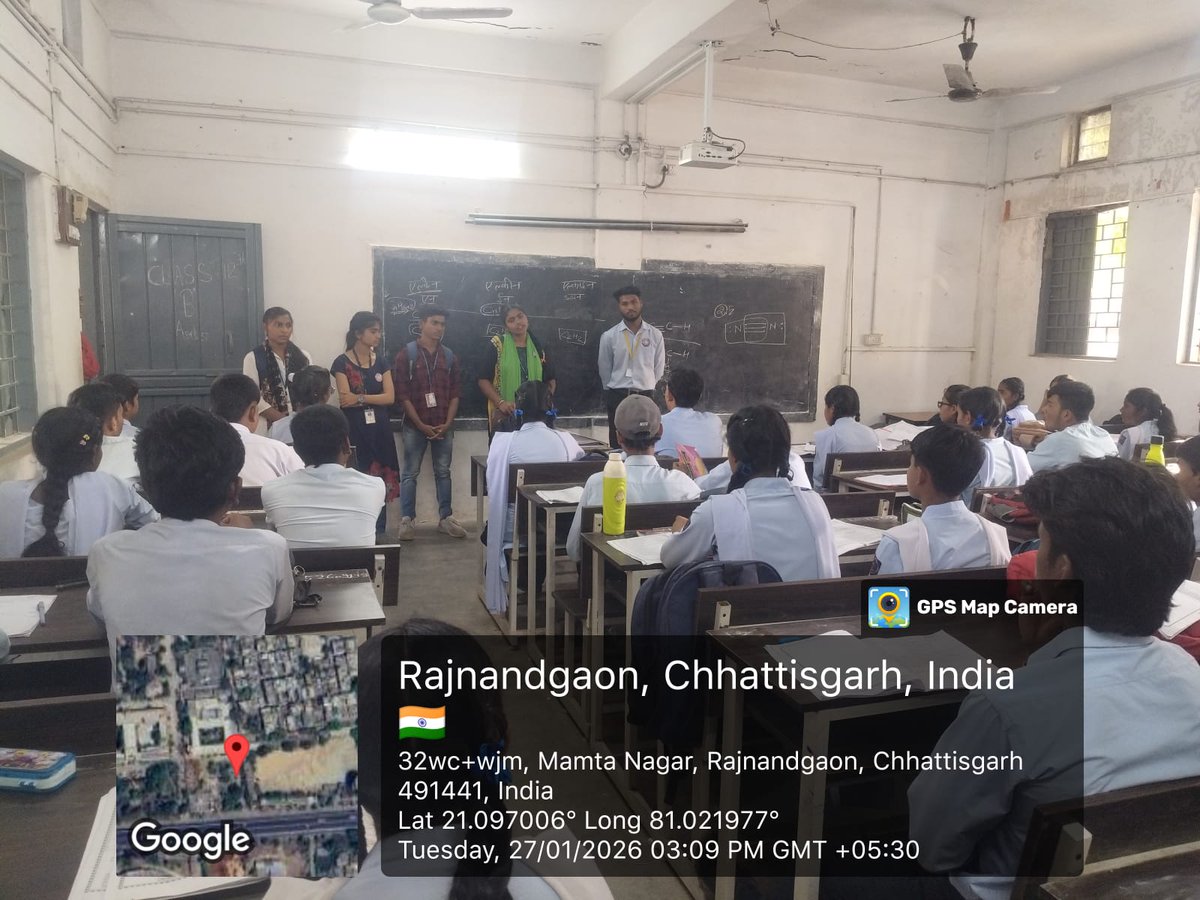 SahuTimmy35019's tweet image. दिनांक 28/01/26 को ठाकुर प्यारे लाल सिंह उच्चतर माध्यमिक शाला #राजनांदगांव में #बाल_सुरक्षा_जागरूकता कार्यक्रम का आयोजन।
#GoodTouch #BadTouch,#सड़क_सुरक्षा व #सुरक्षित_इंटरनेट उपयोग की जानकारी।
#POCSOAct 
#NSS #ChildSafety 
@nssdmvrjn