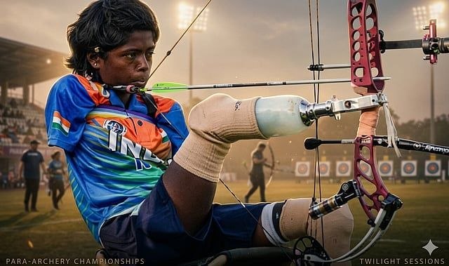 KK143py's tweet photo. ओडिशा की 18 वर्षीय पायल नाग ने World Para Archery Series Final 2026 (Bangkok) में Gold Medal जीतकर इतिहास रच दिया।
वह अंतरराष्ट्रीय तीरंदाजी में स्वर्ण जीतने वाली दुनिया की पहली Quadruple Amputee खिलाड़ी बनीं। 🇮🇳
#Archery 
#gold 
#final 
#medal https://t.co/7Lsu47TJHC