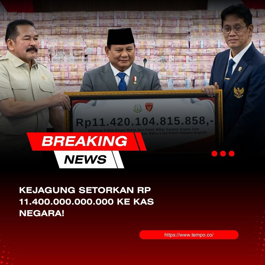 AlamSemest33862's tweet photo. Penyitaan aset korupsi di depan publik hari ini menjadi peringatan keras: Siapa pun yang berani mengambil hak rakyat, harus siap mempertanggungjawabkannya di depan hukum dan rakyat itu sendiri. 
#JagaIndonesia #StopKorupsi #HukumTegas #RakyatBersatu #KeadilanUntukSemua https://t.co/J4KwzUo8Eo