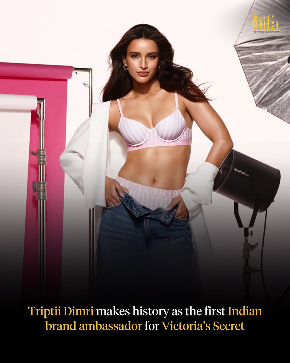IIFA's tweet image. From Bollywood to the global stage, Triptii Dimri makes history by becoming the first Indian brand ambassador for Victoria’s Secret, starring in the brand’s ‘Summer Signature’ campaign ✨

#IIFA #Bollywood #TriptiiDimri #VictoriasSecret