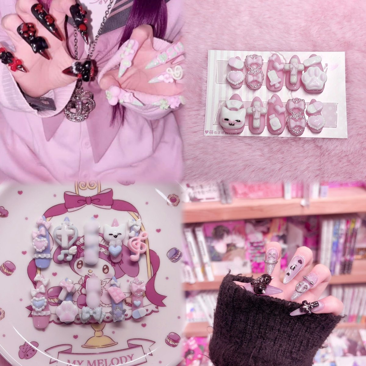 moeusgi_'s tweet photo. ♥作品交換♥

譲：ネイルチップ
求：OCイラスト（ALT）

1枚目ALT必読です💬🎶

全反応気になった方DM失礼いたします📨♡

 #作品交換募集  #作品交換  #描き合い募集 https://t.co/XRoHdGmnJI