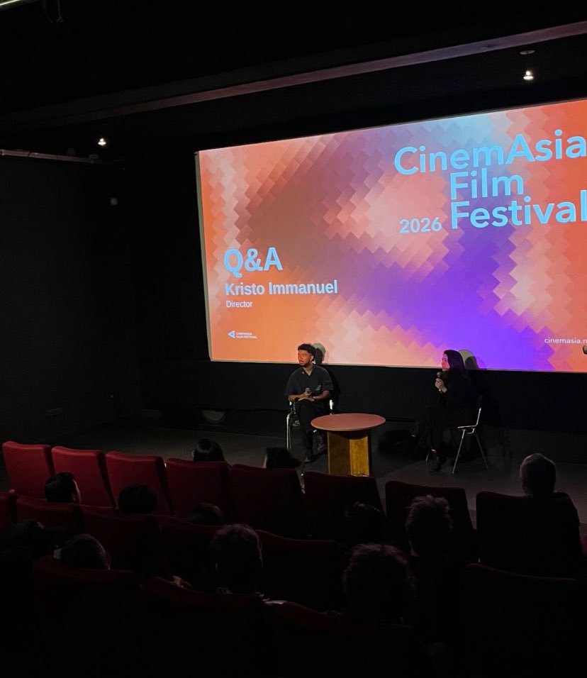 FilmIndoSource's tweet photo. Kristo Immanuel attended the European Premiere of ‘TINGGAL MENINGGAL’ (‘BETTER OFF DEAD’) at the 2026 CinemAsia Film Festival in Amsterdam. https://t.co/cGtonafPSY