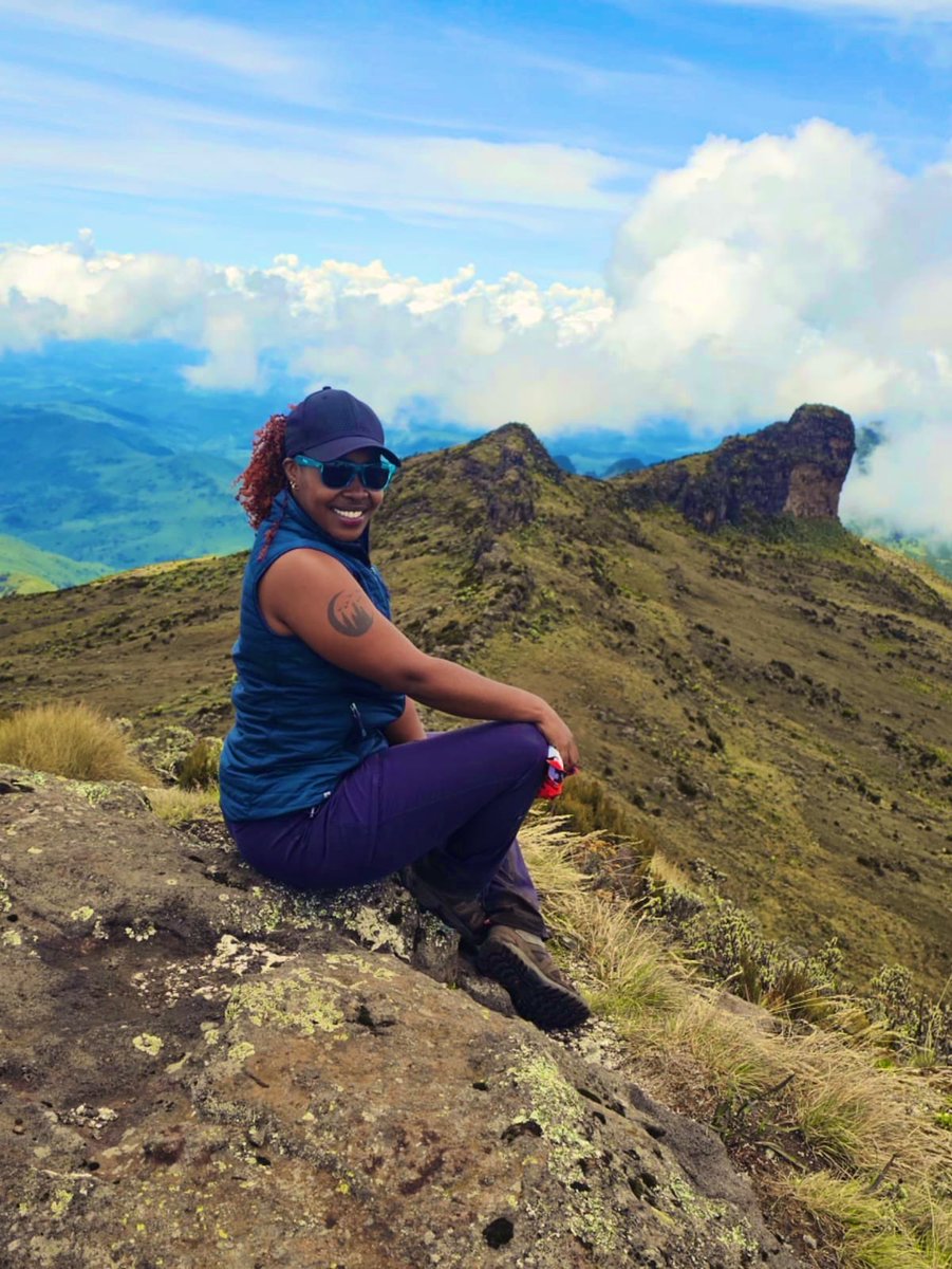 Marsha__hiker's tweet photo. For the longest time I’ve tried to summit Mt Kinangop while being team lead @mambahikers2 ,in between the radio calls, taking care of other hikers , I’ve failed countless times..but yesterday I pushed beyond everything, also Kinangop is the toughest single summit Aberdares hike https://t.co/W2bQpndfjW