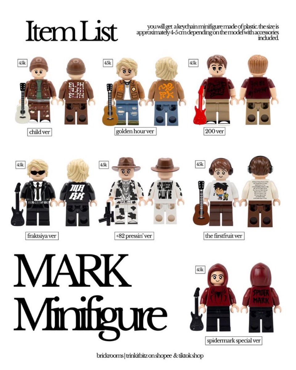 tompart222's tweet photo. อัพเดทสถานะต่างๆ ของสินค้า

MARK Minifigure Keychain

#ทอบออัพเดท https://t.co/sqFVGxSUB3