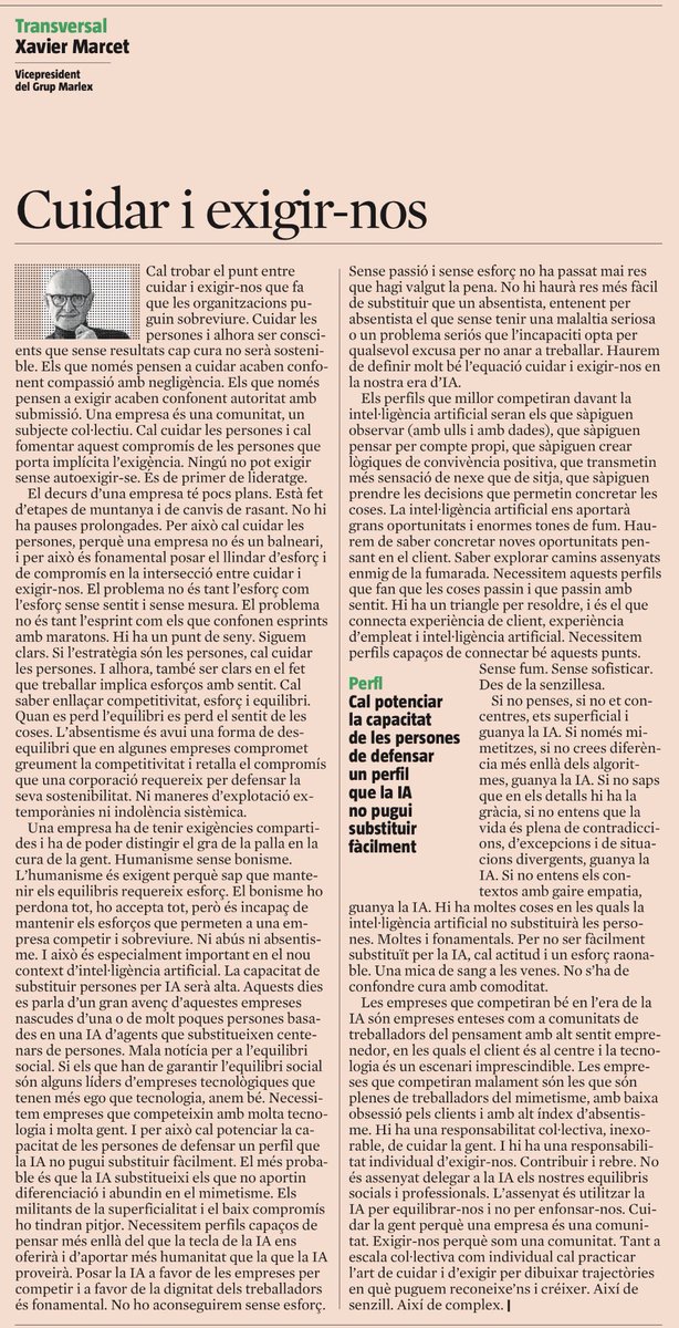 Xavier Marcet tweet media