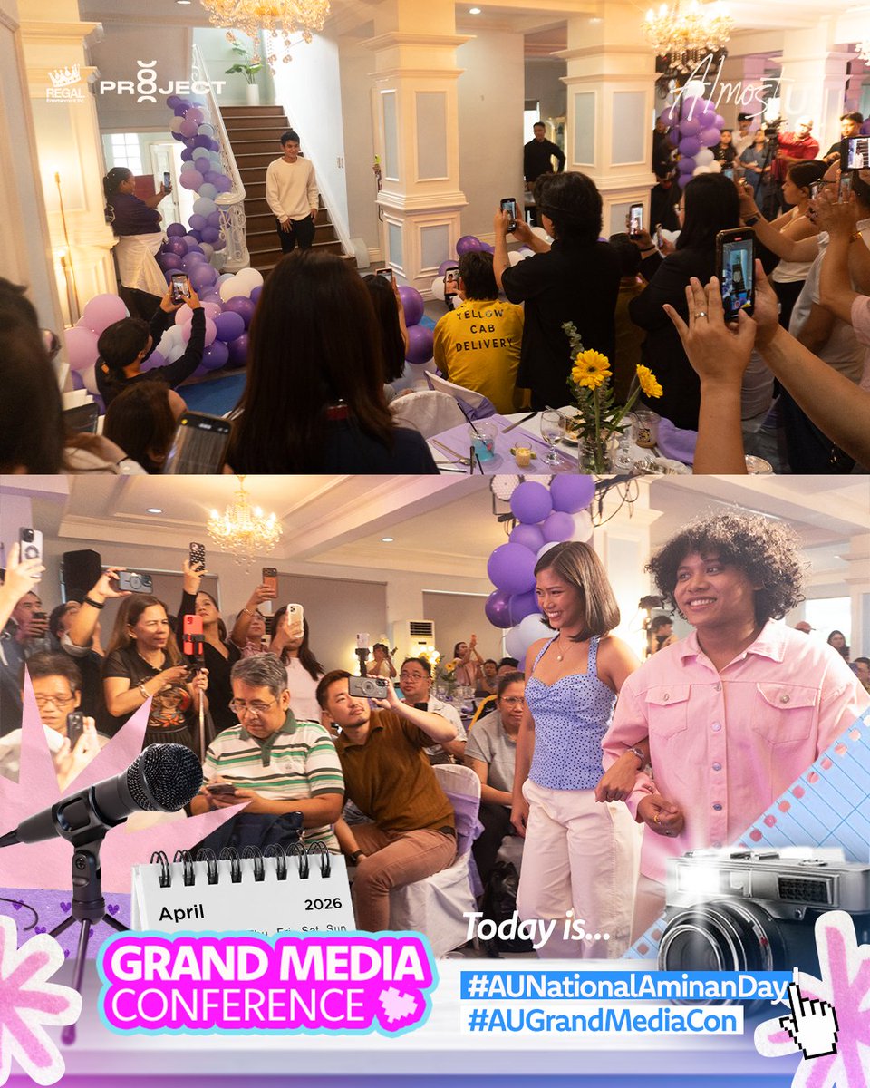 RegalFilms's tweet image. Bago ang kilig at rebelasyon… isang moment muna 💖📸

 The Almost Us family, all smiles before the big aminan begins ✨

#FyangSmith #JMIbarra #JMFyang #DanVillegas  #AUNationalAminanDay