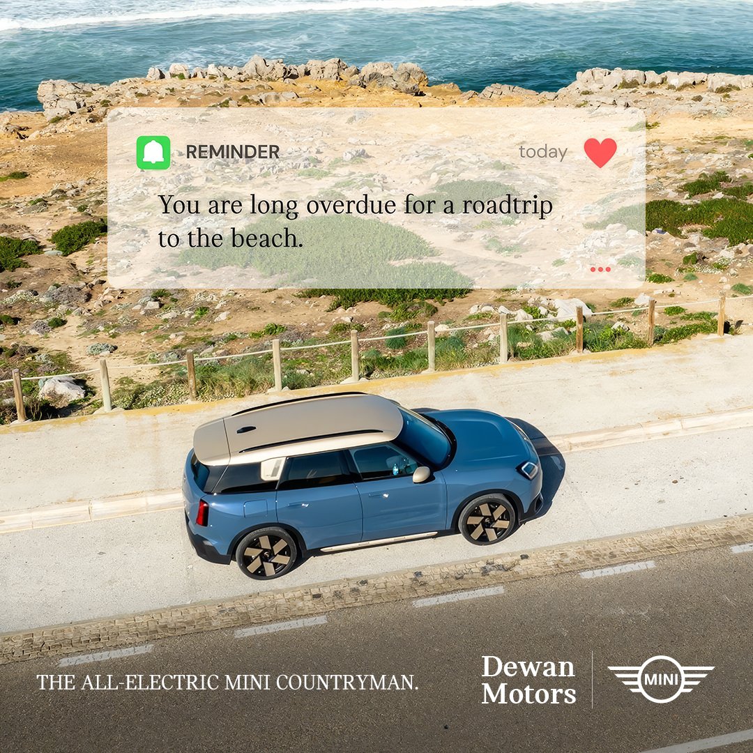 Minidewanmotors's tweet image. Guess what’s overdue? Your MINI trip!

Pre Book Now
---------
The vehicle configuration/features depicted in the advertisement may differ slightly from those available in the Pakistani market.

#MINI #MINIPAKISTAN #DewanMotors