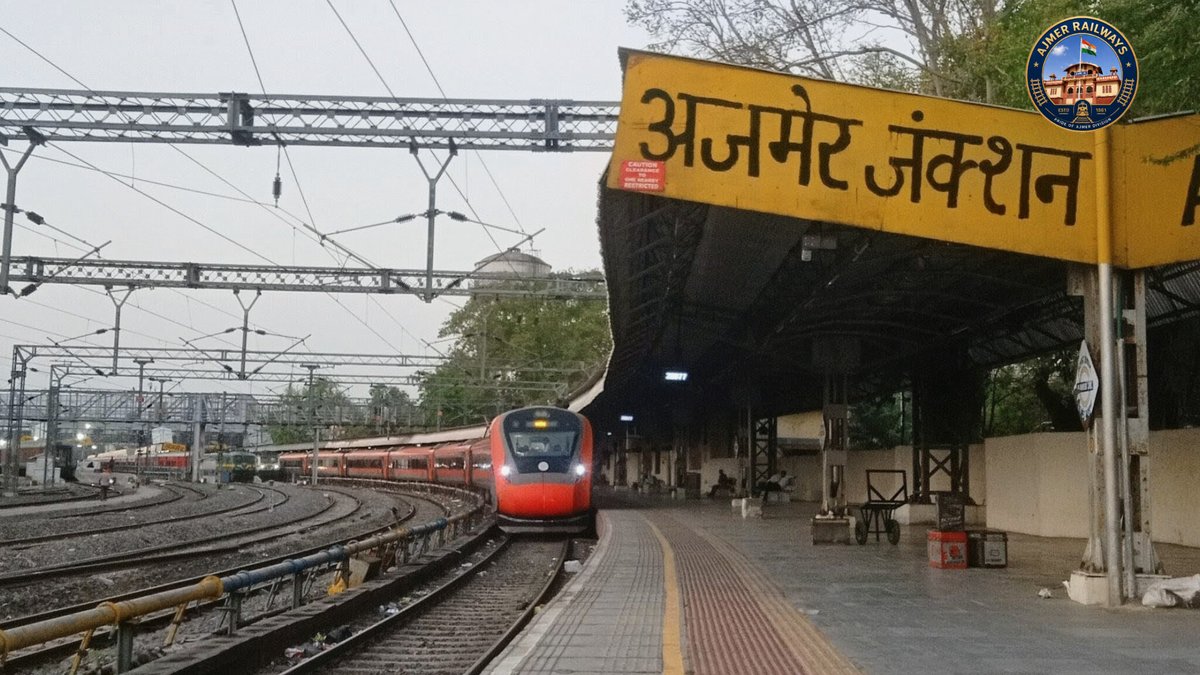 Ajmer_Railways's tweet image. 20977 Ajmer–Chandigarh Vande Bharat Express completes 3 glorious years! 🧡

12 April 2023 → 12 April 2026

Pride of NWR Ajmer Division 💙#VandeBharat #AjmerDivision  #3Years #IndianRailways @DrmAjmer @RailMinIndia @RailwayNorthern